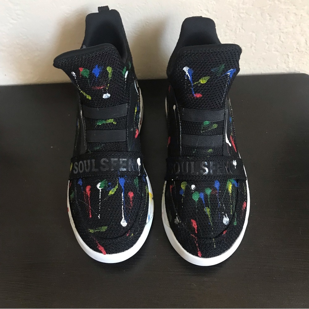 Black Paint Splatter High Tops